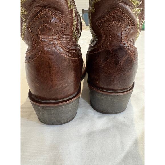 Ariat Thunder Brown Heritage Roughstock Leather Western Boots Mens 8D 10007850
